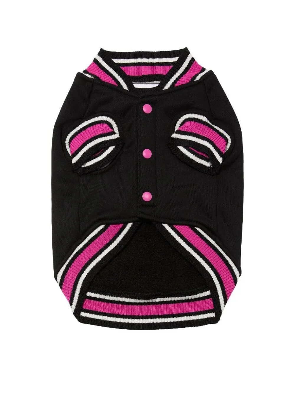 New Sz M Victoria's Secret Super Soft High-Quality PINK Pup Pet Varsity Jacket